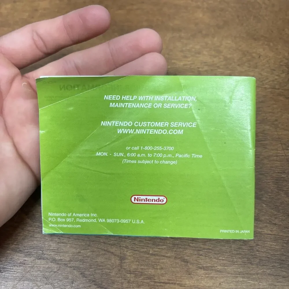 Pokemon Leaf Green With Manual, Authentic Cartridge